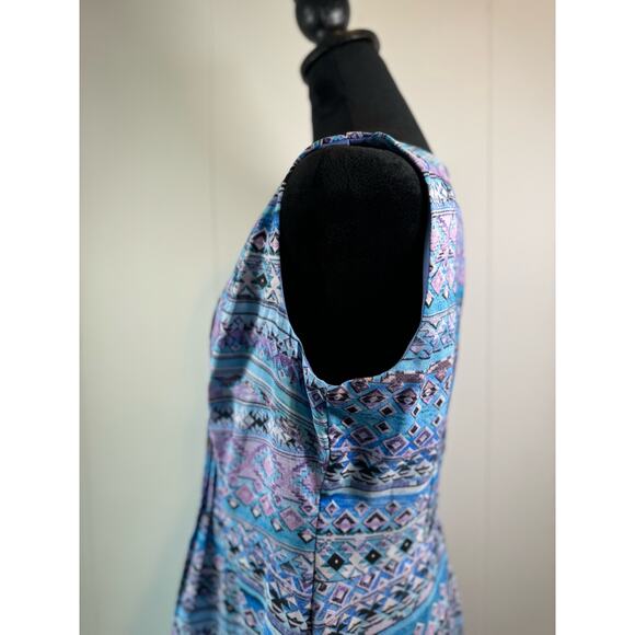 Rabbit Rabbit Rabbit Designs Women's Aztec Print Dress, Size 12 - Picture 4 of 8
